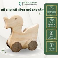 Đồ Chơi Gỗ Hình Chú VỊt Con Bo Cạnh An Toàn Rèn Luyện Sự Linh Hoạt Phát Triển Óc Sáng Tạo Cho Bé – THATUWOOD