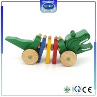 Đồ chơi gỗ hình con Cá sấu | Winwintoys 66252| Giúp trẻ phát triển sức khỏe, năng động