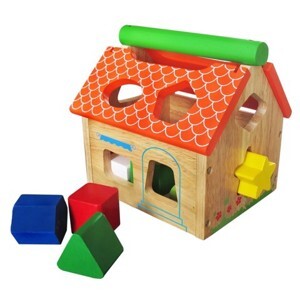 Đồ chơi gỗ - Nhà thả hình bằng gỗ cho bé trên 1 tuổi