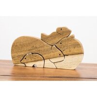 Đồ Chơi Gỗ Thân Thiệt Bộ Mẫu tử | Gấu