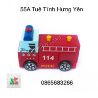 Đồ chơi gỗ Winwintoys - Lắp ráp xe cứu hỏa 61292