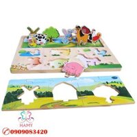 Đồ Chơi Gỗ Winwintoys – Xếp Hình Nông Trại 68332