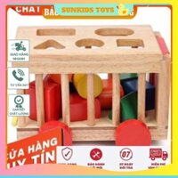 Đồ chơi gỗ xe thả hình cho bé