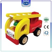 Đồ chơi gỗ Xe thang cứu hỏa | Winwintoys 62292 | Tăng cường vận động và phân biệt màu sắc | Đạt tiêu chuẩn CE và TCVN