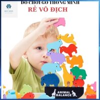 Đồ chơi gỗ xếp hình cân bằng chủ đề con vật cho bé BONKIDS [HOT]