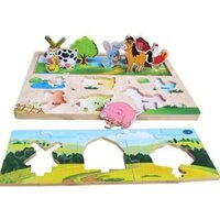 Đồ chơi gỗ xếp hình nông trại Winwintoys