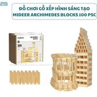 Đồ Chơi Gỗ Xếp Hình Sáng Tạo Mideer Archimedes Blocks 100 Thanh Gỗ Cho Bé 4 5 6 7 8 Tuổi