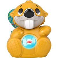 Đồ chơi hải ly tương tác âm thanh Fisher-Price Linkimals Baby & Toddler Learning Toy Boppin’ Beaver Interactive Light,