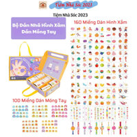 Đồ Chơi Hình Xăm Dán Móng Tay Nail Stickers And Tattoos Chính Hãng TOI An Toàn Cho Bé.Tiệm Nhà sóc