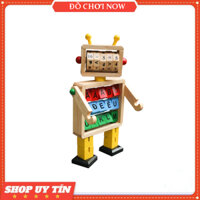 Đồ chơi học tập, Robot học toán và chữ cái - Đồ chơi gỗ Winwintoys