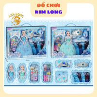 Đồ chơi hộp Búp bê Elsa kèm trang sức / vương miện / đầm / quần áo / giày dép - búp bê nữ hoàng băng giá Frozen ẢNH THẬT