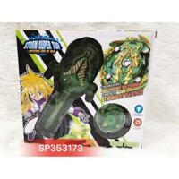 Đồ chơi Hộp con quay đèn 1c tay cầm dây rút  đèn , 962