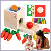 Đồ chơi hộp đựng tiền xu 4 trong 1 Bộ đồ chơi bằng gỗ Hộp đựng đồ chơi thả bóng Phân loại & Xếp chồng Giáo dục Học tập kỹ năng động cơ onwasvn