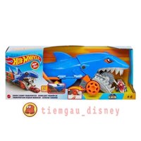 Đồ Chơi HOT WHEELS Chiến xe Cá Mập cuồng nộ - Hot Wheels City Shark Chomp Transport  - Chính hãng Mattel