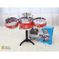 Đồ chơi hướng nghiệp - Bộ trống Jazz Drum cho bé Toyshouse - Nhạc cụ âm nhạc cho bé yêu