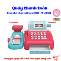 Đồ Chơi Hướng Nghiệp Nhập Vai Siêu Thị Quầy Thanh Toán 15 Món BOWA 8352A - Có dùng pin - Dành cho bé từ 3 tuổi