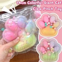 Đồ chơi kẹp chân mèo lớn sang trọng - Phục hồi chậm, TPR mềm - Màu sắc rực rỡ, Phim hoạt hình - Quà tặng bất ngờ cho người bạn thân nhất, gia đình - Dành cho trẻ em Đồ chơi giải nén người lớn - Móng vuốt mèo dễ thương Squishy