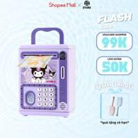 Đồ Chơi Két sắt mini Didooglt ống tiết kiệm thông minh mở bằng mật khẩu vân tay cho bé