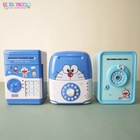 Đồ chơi két sắt mini doremon đựng lì xì mở khóa bằng mật khẩu cho bé có nhạc và hình dễ thương