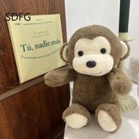 Đồ chơi khỉ sang trọng SDFG, Động vật hoang dã Mô phỏng siêu mềm Búp bê khỉ, Quà tặng sinh nhật Gối nhồi bông Kawaii Hoạt hình Khỉ Thú nhồi bông Búp bê làm dịu cơn thèm ăn cho bé