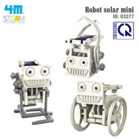 Đồ chơi khoa học thú vị, robot mini 4M năng lượng mặt trời chuyển đổi giữa các chế độ lăn, leo dây, đi bộ