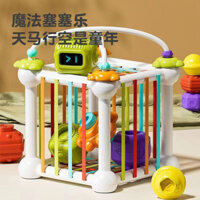 Đồ Chơi Khối Lập Phương Cảm Biến Màu Montessori Giáo Dục Sớm Cho Bé
