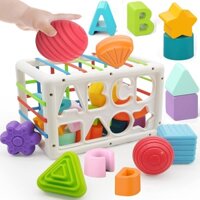 Đồ Chơi Khối Lập Phương Phương Pháp Montessori Dạng Mềm Cho Bé 6 Tháng Tuổi