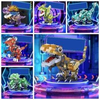 Đồ chơi khối xây dựng khủng long dạ quang LARGLO, Khối khủng long cơ Tyrannosaurus Spinosaurus, Mô phỏng thủ công Triceratops Velociraptor Đồ chơi mô hình Trẻ em / Bé trai / Bé gái