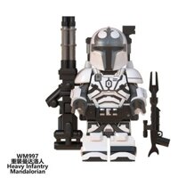 Đồ chơi khối xây dựng lắp ráp mô hình người lính Mandalorian Star Wars 6085 của bên thứ ba