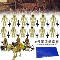 Đồ chơi khối xây dựng mô hình chiến binh cổ đại Ninjago, bộ sưu tập các nhân vật, bộ xương, hiệp sĩ đeo mặt nạ