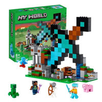 Đồ Chơi Khối Xây Dựng Minecraft, Đồ Chơi Lắp Ráp Tiền Đồn, Tương Thích Với Lego