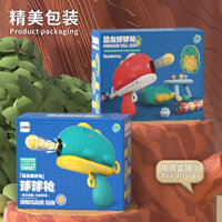 Đồ chơi khủng long bắn bóng dán, súng đồ chơi, Bộ 8 chi tiết TẶNG KÈM 6 bóng dán+1 bia mục tiêu