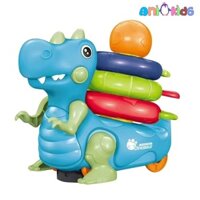 ĐỒ CHƠI KHỦNG LONG CHẠY PIN CÓ NHẠC ĐÈN VÀ THẢY VÒNG CAO CÂP