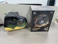 Đồ chơi khủng long hoá trang cỡ lớn, mặt nạ mũ trùm đầu hình khủng long có quai đeo kèm hiệu ứng nhạc đèn cho bé