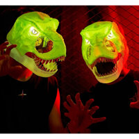 Đồ chơi khủng long hoá trang cỡ lớn, mặt nạ mũ trùm đầu hình khủng long có quai đeo kèm hiệu ứng nhạc đèn cho bé🦖🦖🦖🦖