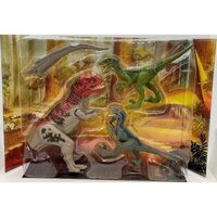 Đồ chơi khủng long Jurassic World Camp Cretaceous Isla Nublar Ceratosaurus Clash Set with Ceratosaurus and 2 Velocirapto