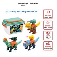 Đồ Chơi Khủng Long Lắp Ráp Chất Liệu Cao Cấp An Toàn Cho Bé Đồ Chơi Trứng Khủng Long Cho Bé 3-6 Tuổi- Bunnybabystore