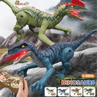 Đồ Chơi Khủng Long Spinosaurus T-REX Điều Khiển Từ Xa RC 2.4 GHZ Di Chuyển Cử Động Linh Hoạt Hiệu Ứng Đèn Âm Thanh Khói