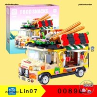 Đồ chơi lắp đặt Kiểu Lego bé trai bé gái kiểu mẫu xe bán kem vật liệu nhựa ABS thời thượng với 388 cẩn thận 890