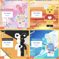 Đồ chơi lắp ghép BEARBRICK-Mô hình lắp ghép Bearbrick đáng yêu-Tăng Khả Năng Sáng Tạo-Decor Phòng - "Linhlinh29219"