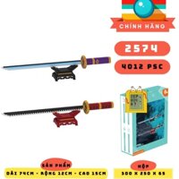 Đồ chơi lắp ghép bộ 2 thanh kiếm 74cm kèm đế , lego , mô hình , quà tặng , trang trí phòng