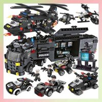 Đồ chơi lắp ghép Cảnh Sát SWAT Robot và Lego Máy Bay 500 - 900 Chi Tiết