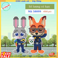 Đồ chơi lắp ghép CÁO CẢNH SÁT - Mô hình lắp ghép Cáo Police Cảnh Sát - Kích thước 35cm - 4066pcs "Linhlinh29219"