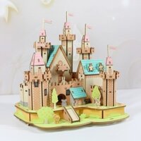 Đồ chơi lắp ghép gỗ 3D Mô hình Paradise Castle HD08