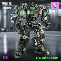 Đồ chơi lắp ghép lắp ráp mô hình nhân vật , robot , panda , phi hành gia