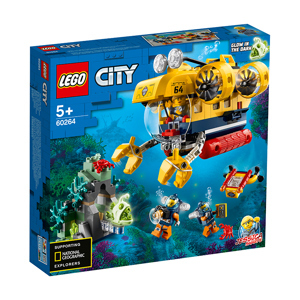 Đồ chơi lắp ghép Lego 60264 - Tàu ngầm thám hiểm đại dương (286 chi tiết)