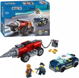 Đồ chơi lắp ghép Lego City 60273 - Truy Đuổi Xe Máy Khoan Cướp Ngân Hàng