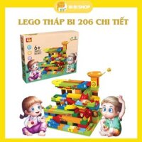 Đồ chơi lắp ghép mô hình cầu trượt thả bi cho bé ghép hình sáng tạo
