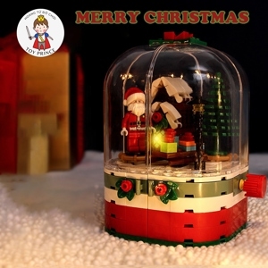 Đồ chơi lắp ghép mô hình Merry Christmas gift Santa Claus lắp ráp hộp quà ông già noel Sembo 601090