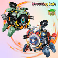 Đồ Chơi Lắp Ghép Mô Hình Robot OverWatch Wrecking Ball Hamster Mech 12in1 Với 200+ Mảnh Ghép